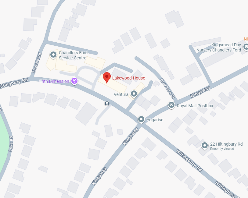 A Google Map image showing the location of Nikki's practice.